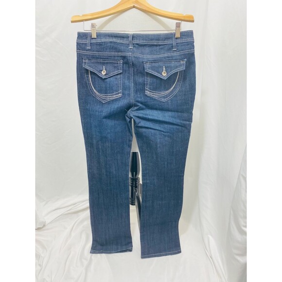 Faded Glory Women's Bootcut Jean's Blue Denim 5 Pocket Stretch Size 6 X 33 - Picture 4 of 6